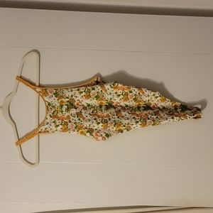 70s Vintage looking floral bodysuit.